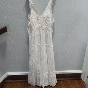 Jasmine White Lace Maxi Dress